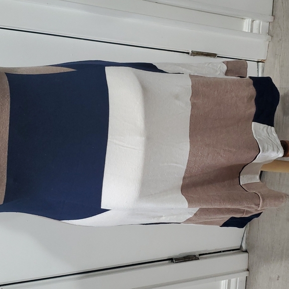 Colorblock Racerback Viscose Dress Small - Picture 8 of 9